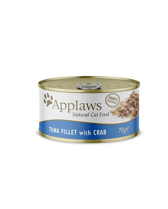 Alimento Húmido Applaws Filete Atum e Caranguejo 70g