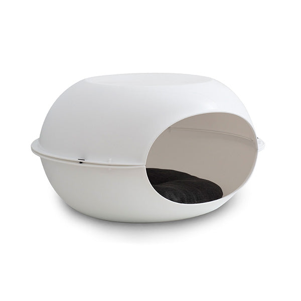 Casita de juegos de plástico "Luna Bianco" con colchón