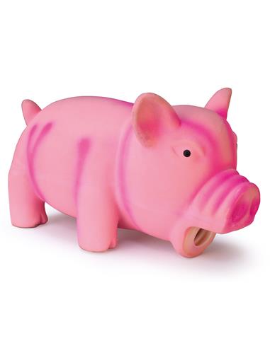 Porco Com Som Latex 17cm Rosa