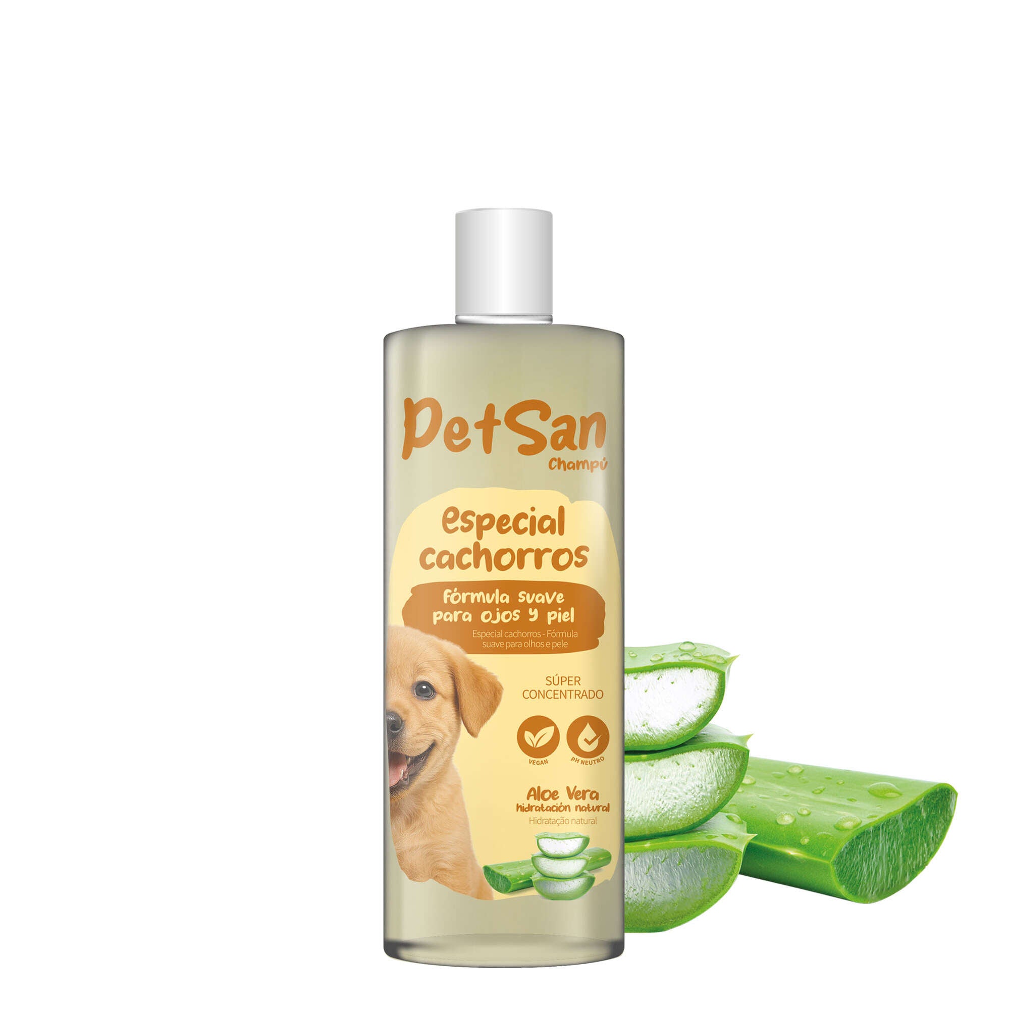 Shampoo PetSan para Cachorros com Aloe Vera