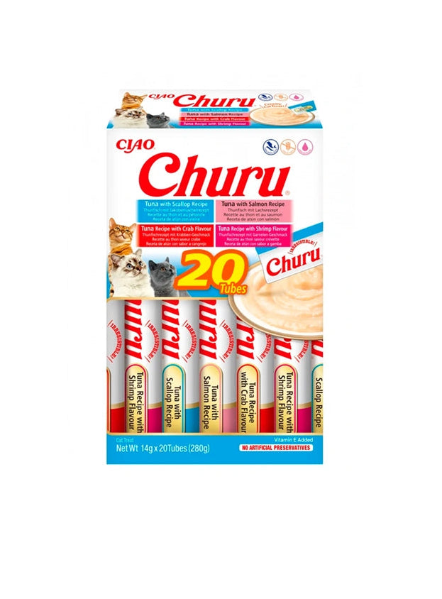 Churu Cat Box Atum com Marisco - 20 Unidades