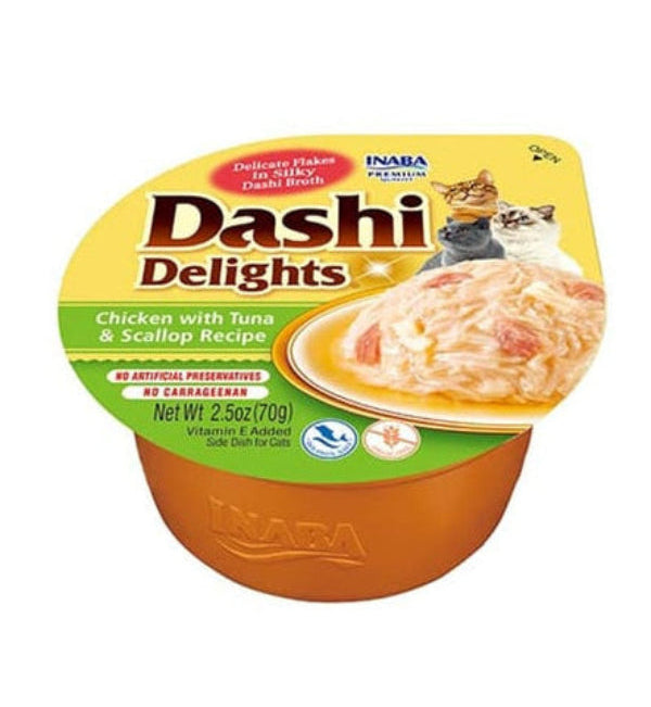 Cat Dashi Delights Receita de Frango com Atum e Vieira 70g