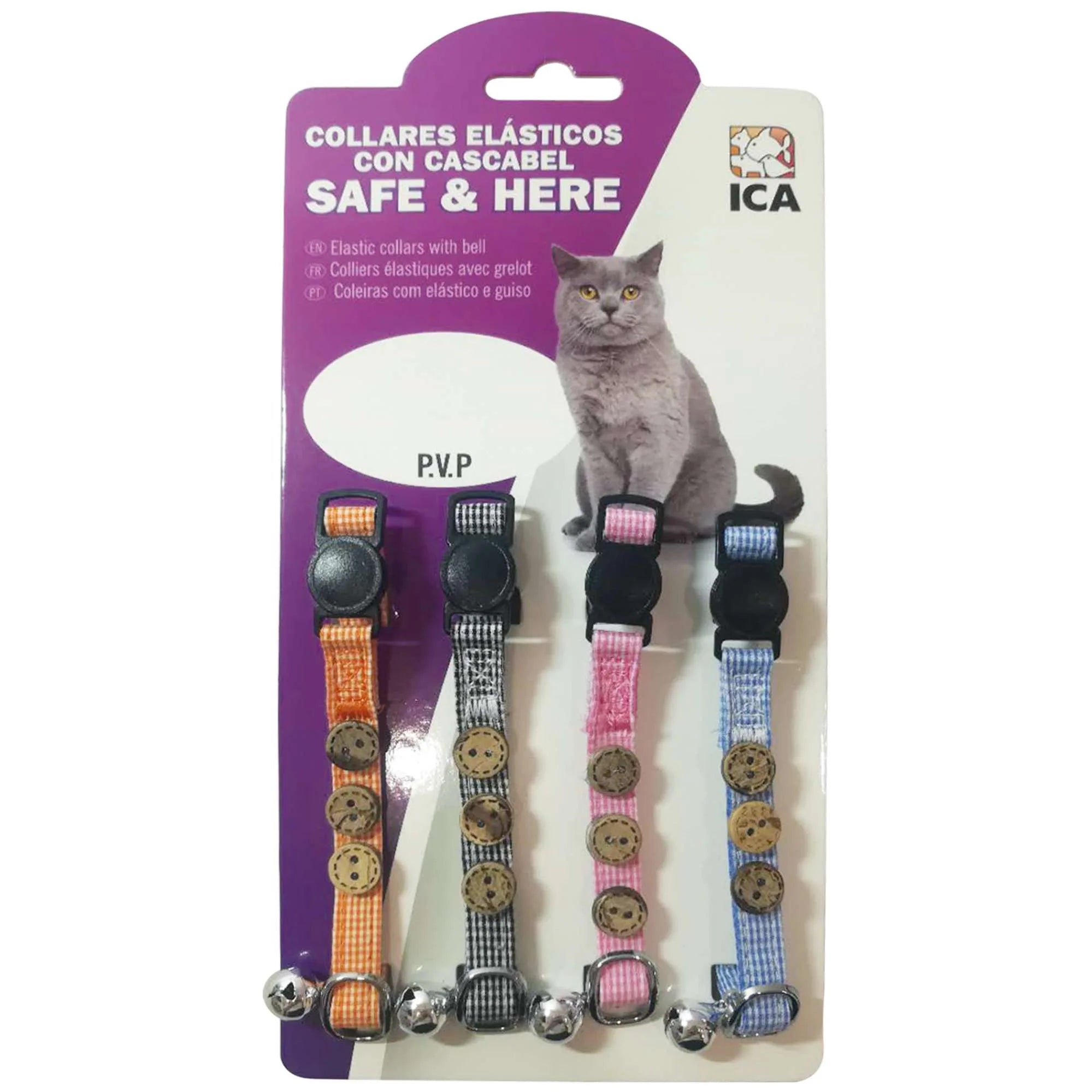 Coleira de Gatos com Botões