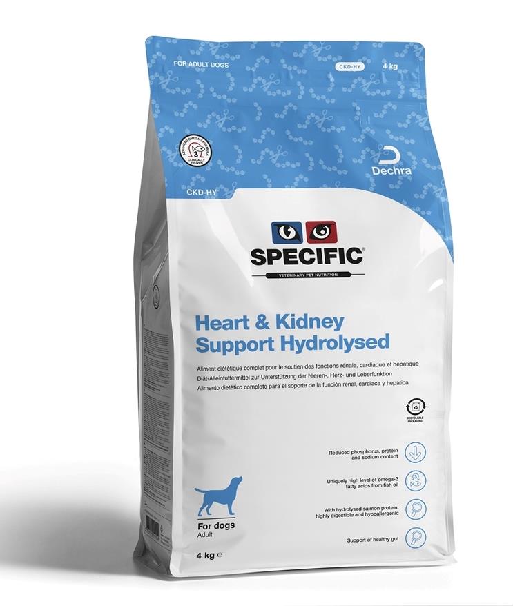 Ração Specific Dog Heart & Kidney Support Hydrolysed CKD HY 12 Kg
