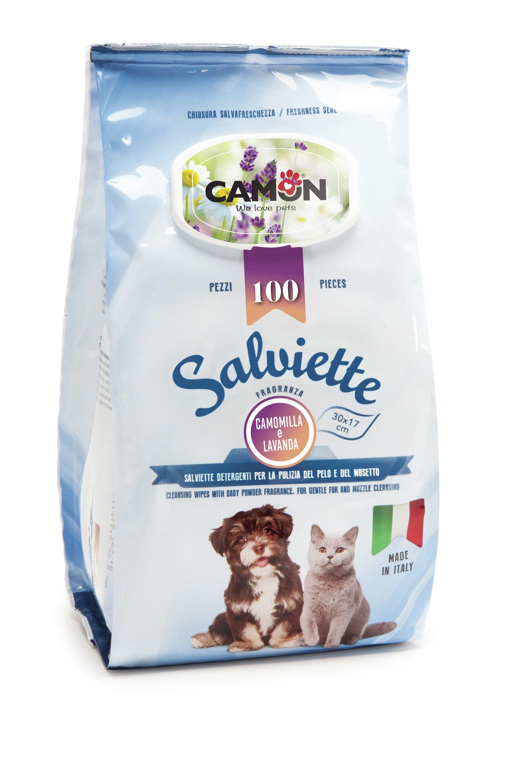 Toalhetes de limpeza com fragrância Camomile&Lavender Camon