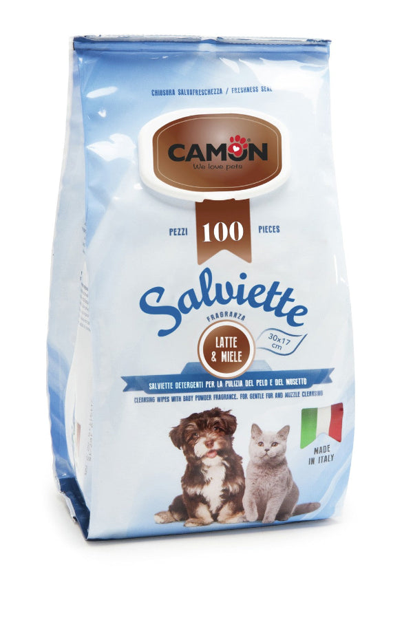 Toalhetes de Limpeza com Leite e Mel Camon