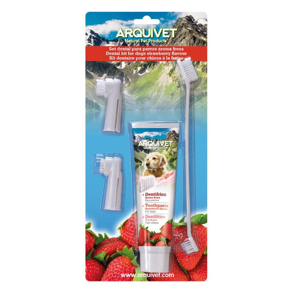 Conjunto Pasta + Escova de Dentes para Cães Arquivet