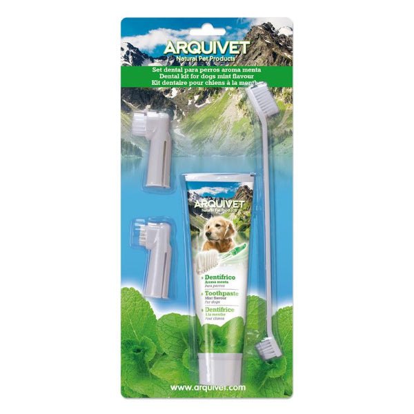 Conjunto Pasta + Escova de Dentes para Cães Arquivet