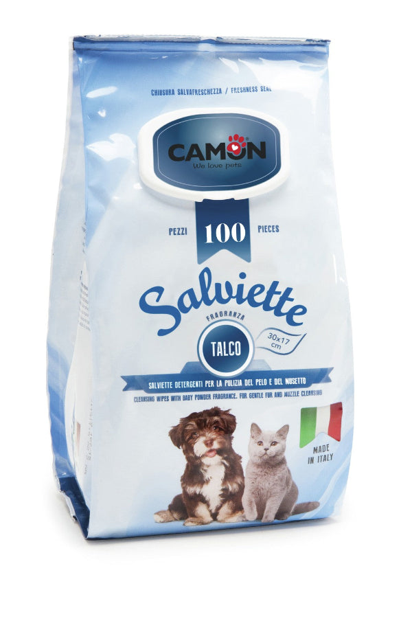 Toalhetes de limpeza com fragrância Baby Powder Camon