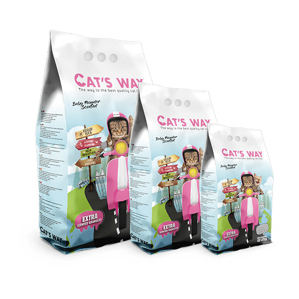 Cat´s Way Areia Aglomerante com Aroma a Talco