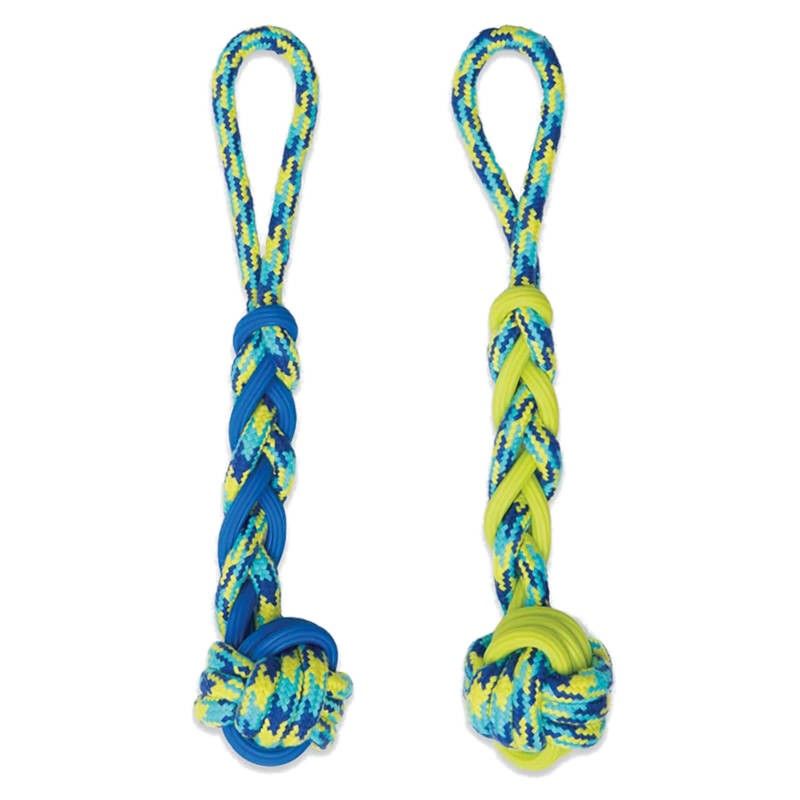 Juguete trenzado K9 con pelota de TPR
